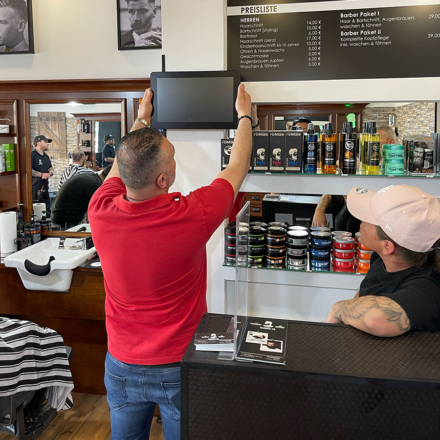 Werbedisplay für Ihre Kunden
